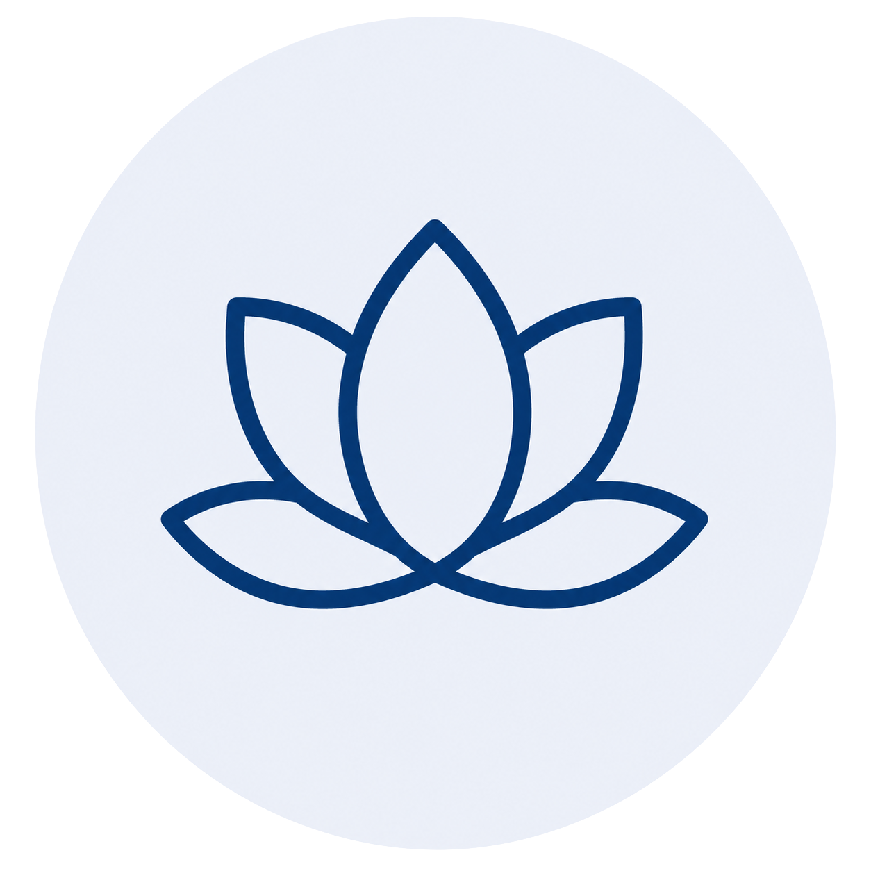 Icon representing a calm, organized approach to bookkeeping and financial peace of mind.