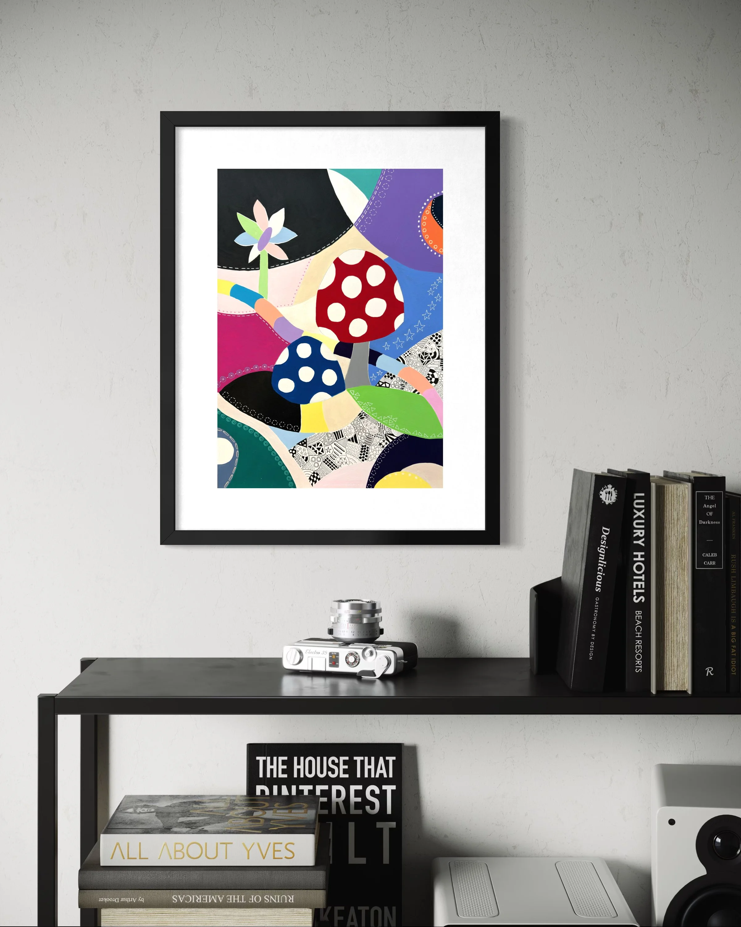 'Toadstools' displayed in a standard frame mockup for visual reference.