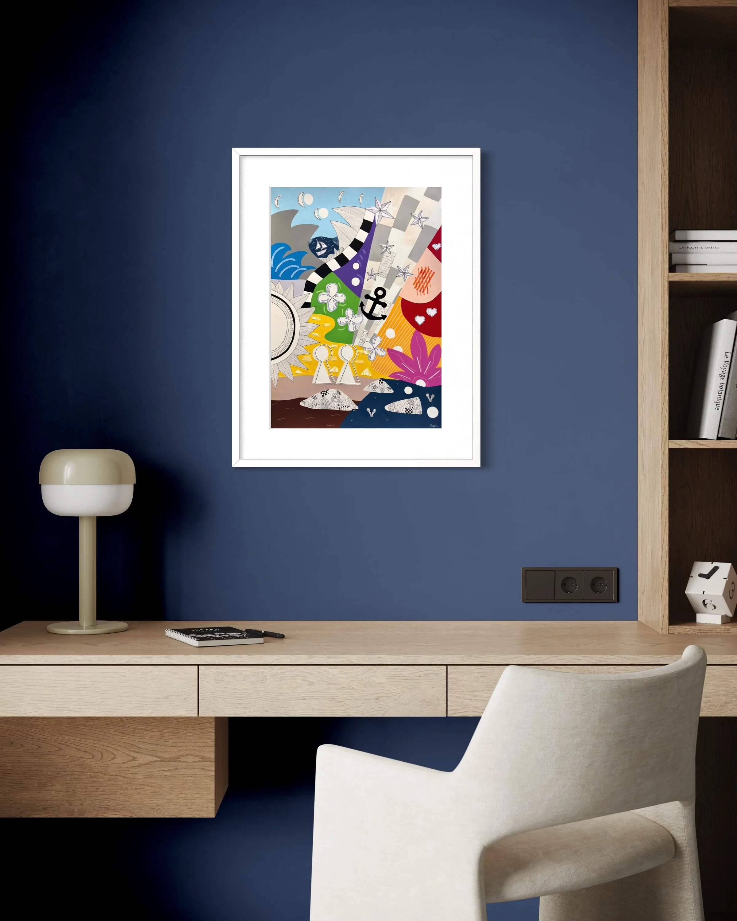 'Unmoored' displayed in a standard frame mockup for visual reference.