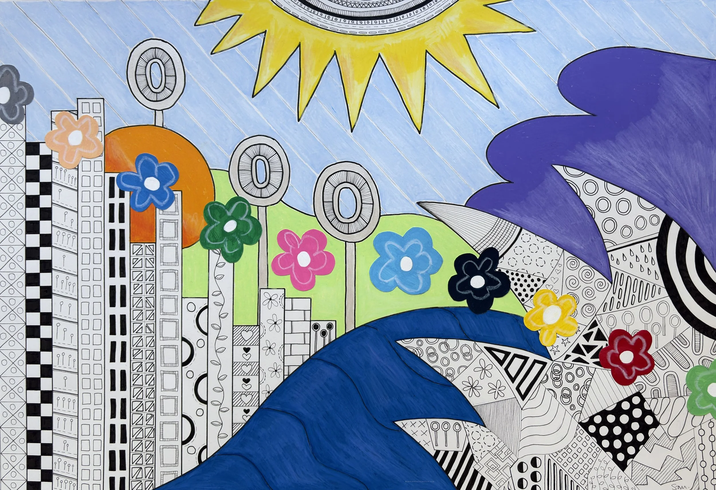 Sunlight Over Land And Sea