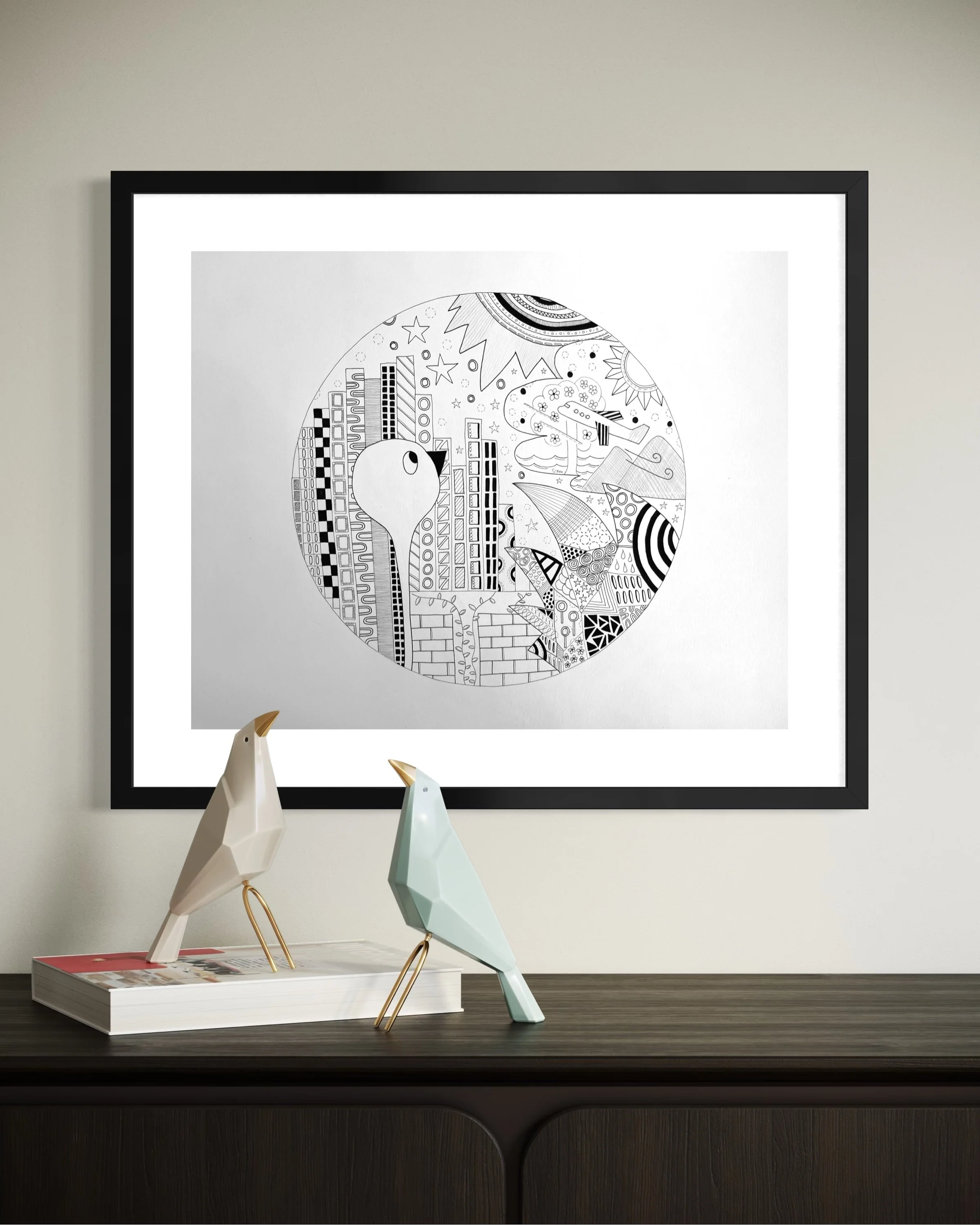 'Flights Of Thought' displayed in a standard frame mockup for visual reference.