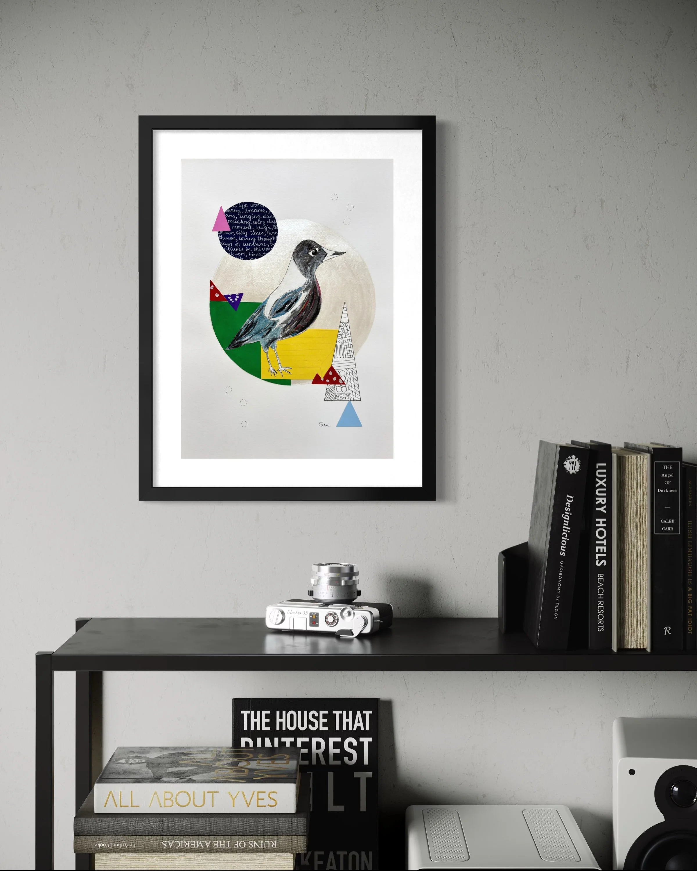 'Collector Of Bright Thoughts' displayed in a standard frame mockup for visual reference.