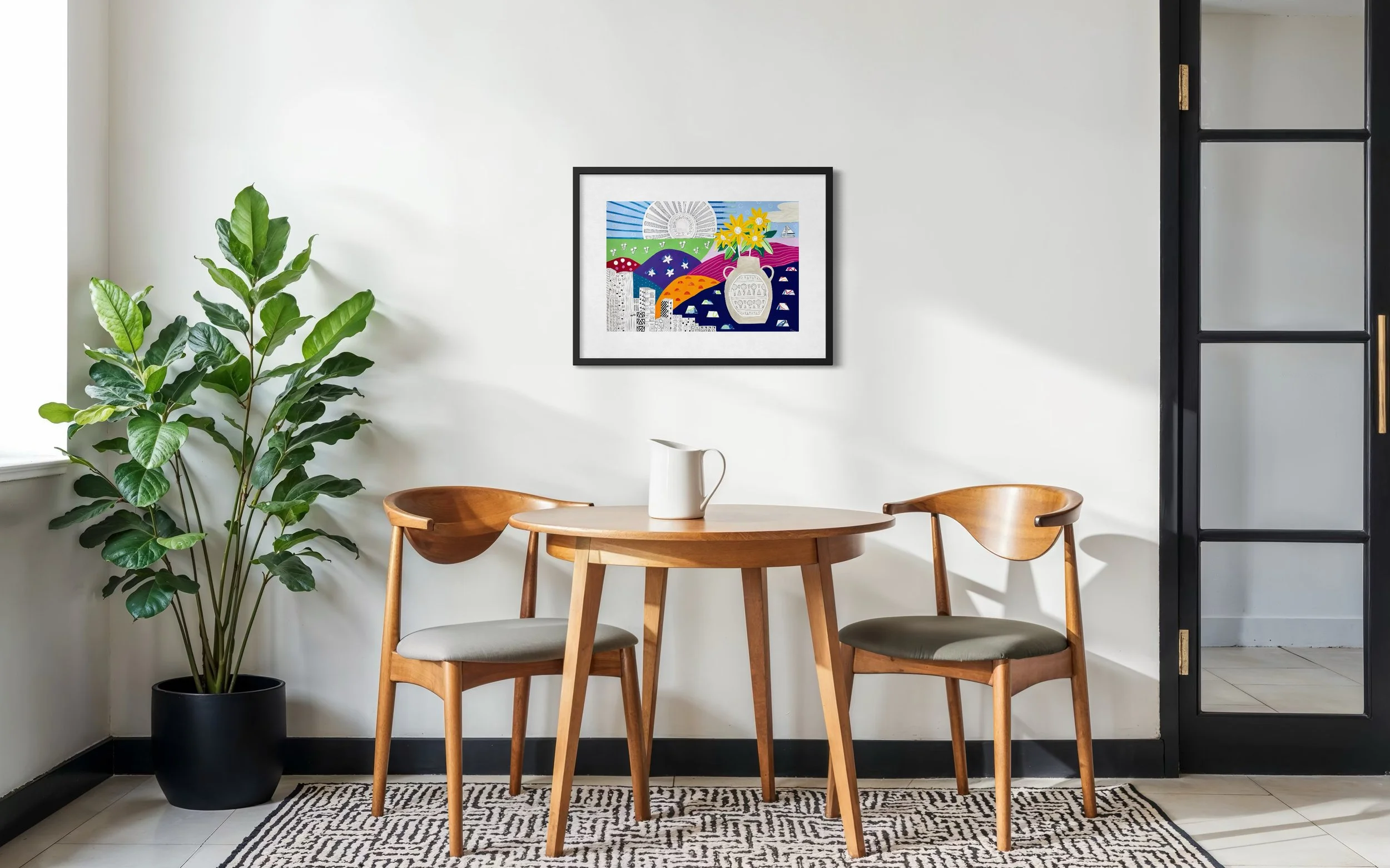 'Light And Adventure On The Horizon' displayed in a standard frame mockup for visual reference