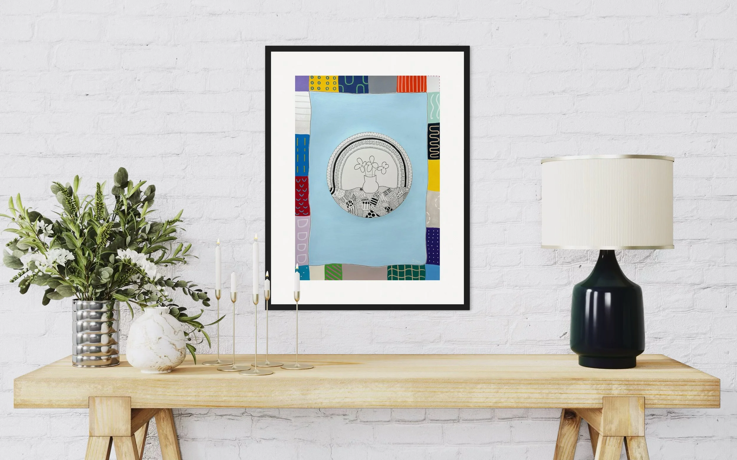 'Bloom And Border' displayed in a standard frame mockup for visual reference.