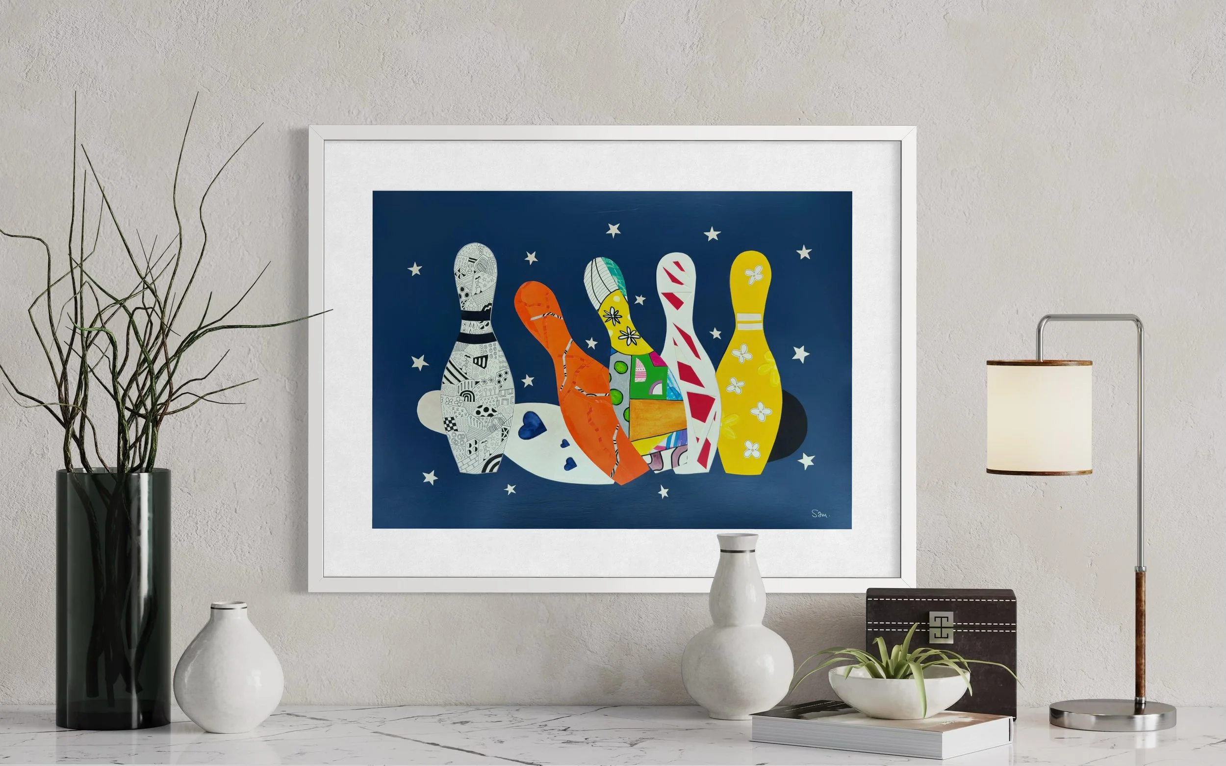 'But I Get Up Again' displayed in a standard frame mockup for visual reference.