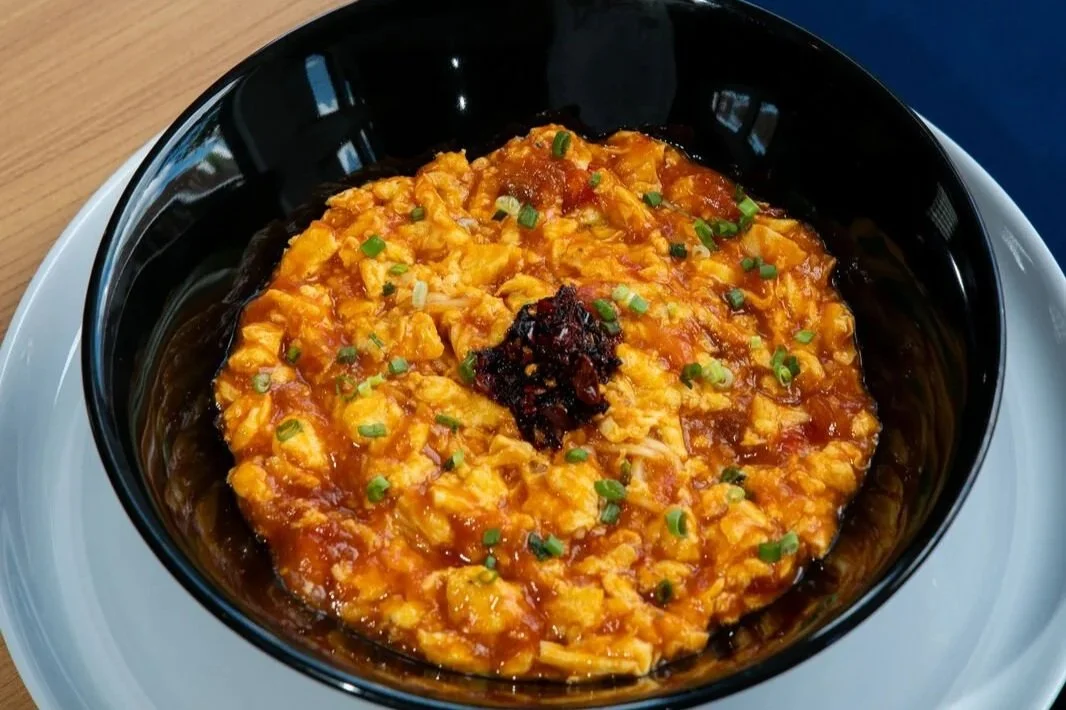 Tomato egg noodle in Ubud Bali