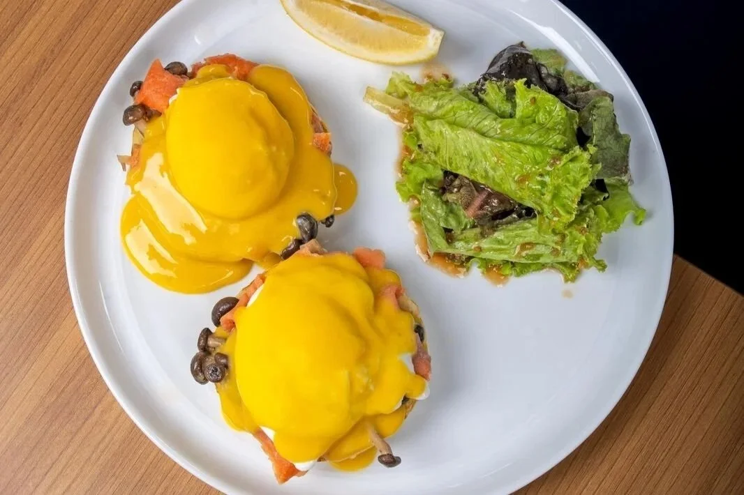 Salmon Egg Royale in Ubud Bali