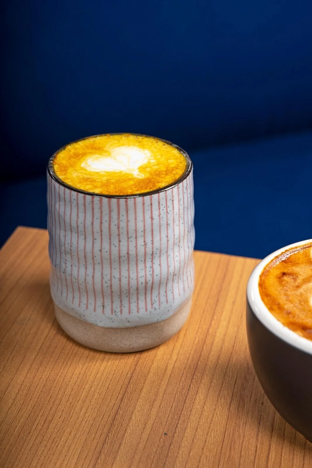 Warm Turmeric Chai at Studio Egg Ubud Bali — blend of turmeric, ginger, spices and milk