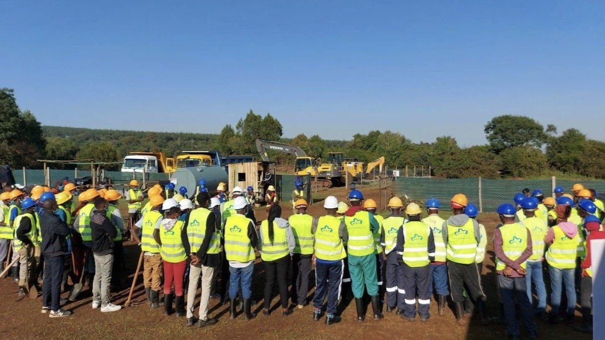 Team on Construction Site