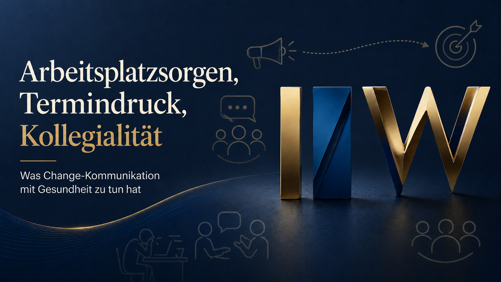 Arbeitsplatzsorgen, Termindruck, Kollegialität. Was Change-Kommunikation mit Gesundheit zu tun hat.
