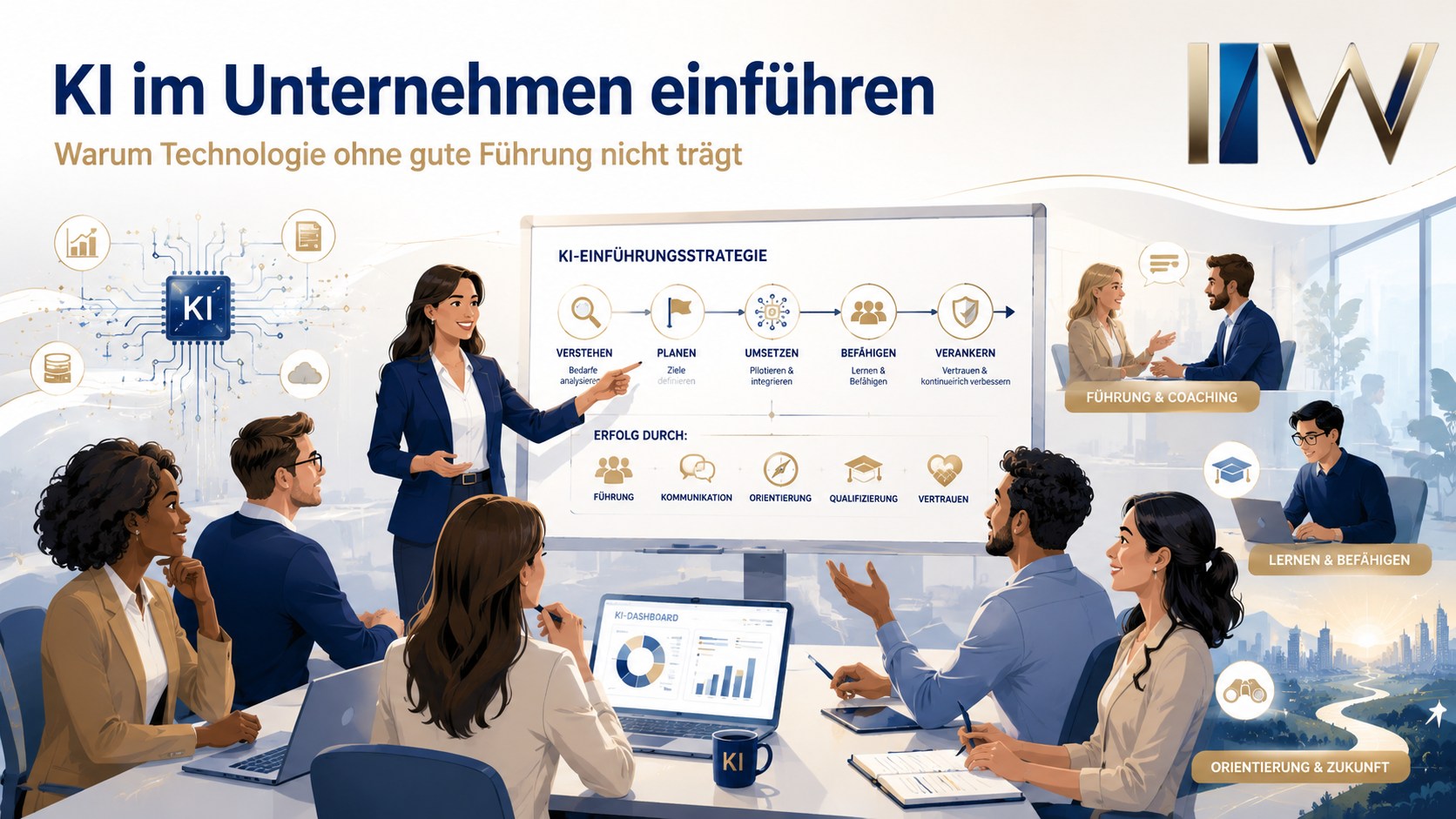 KI im Unternehmen einführen: Warum Technologie ohne gute Führung nicht trägt