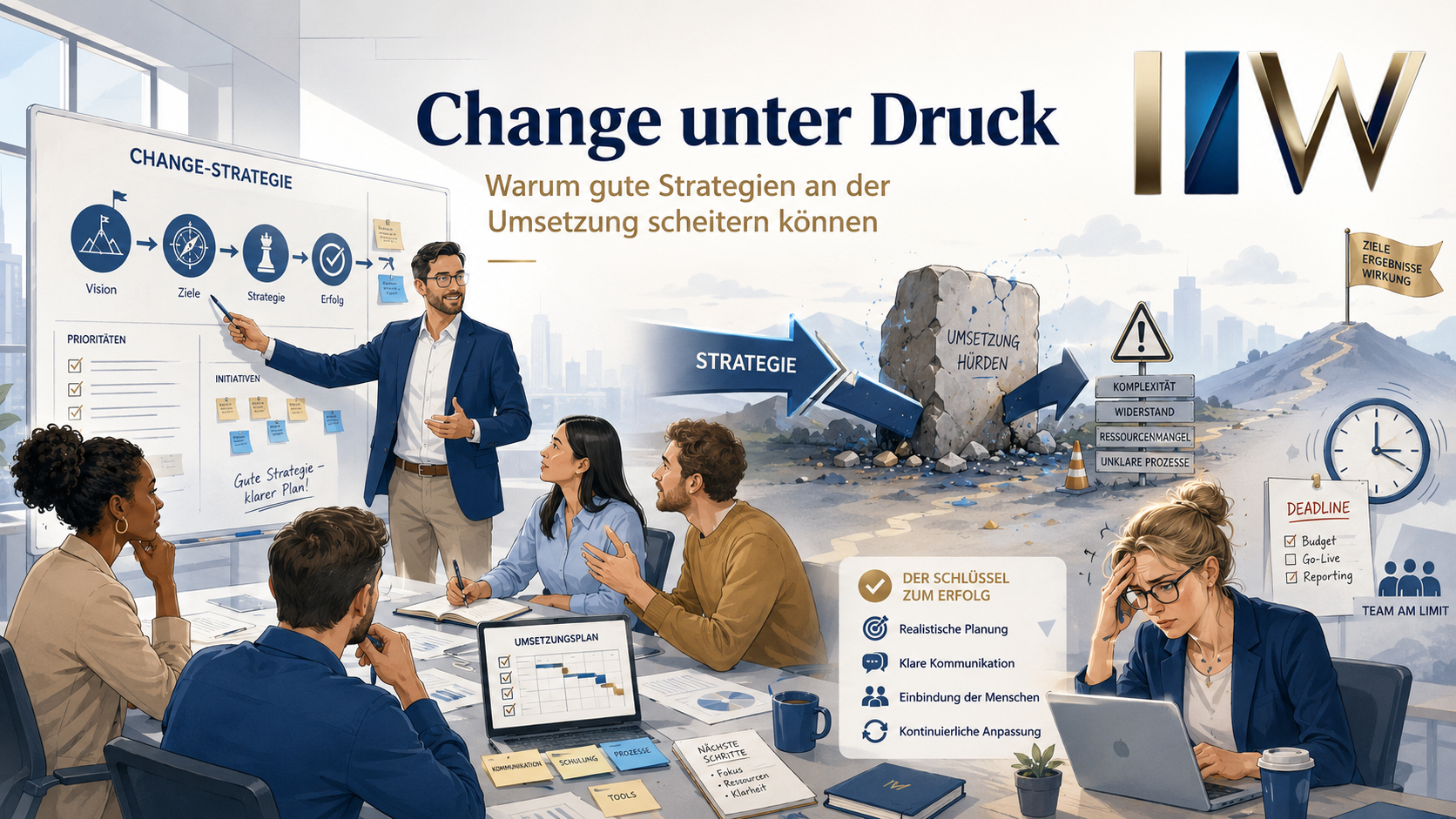 Change unter Druck: Warum gute Strategien an der Umsetzung scheitern können
