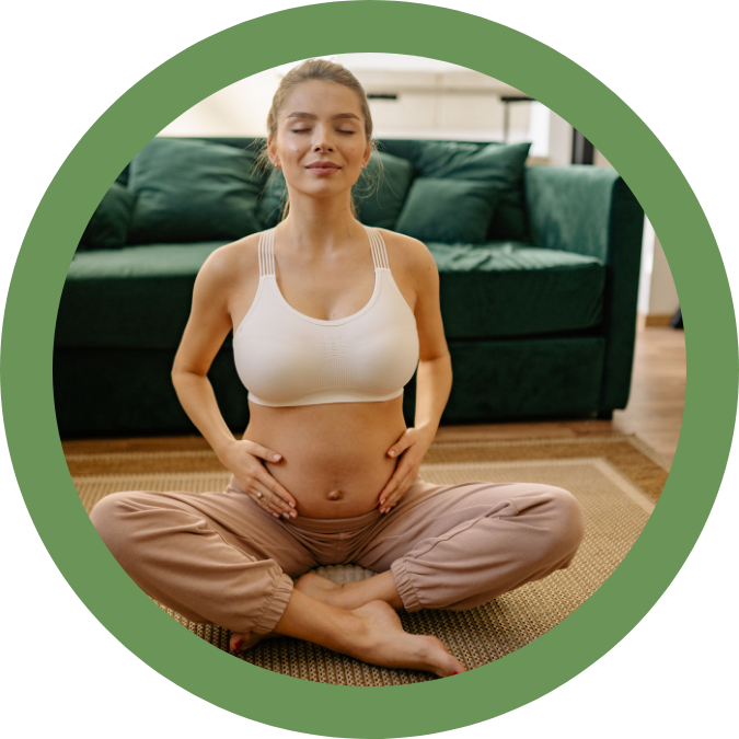 Pregnancy yoga and prenatal education session in Basel with Susie Atkinson