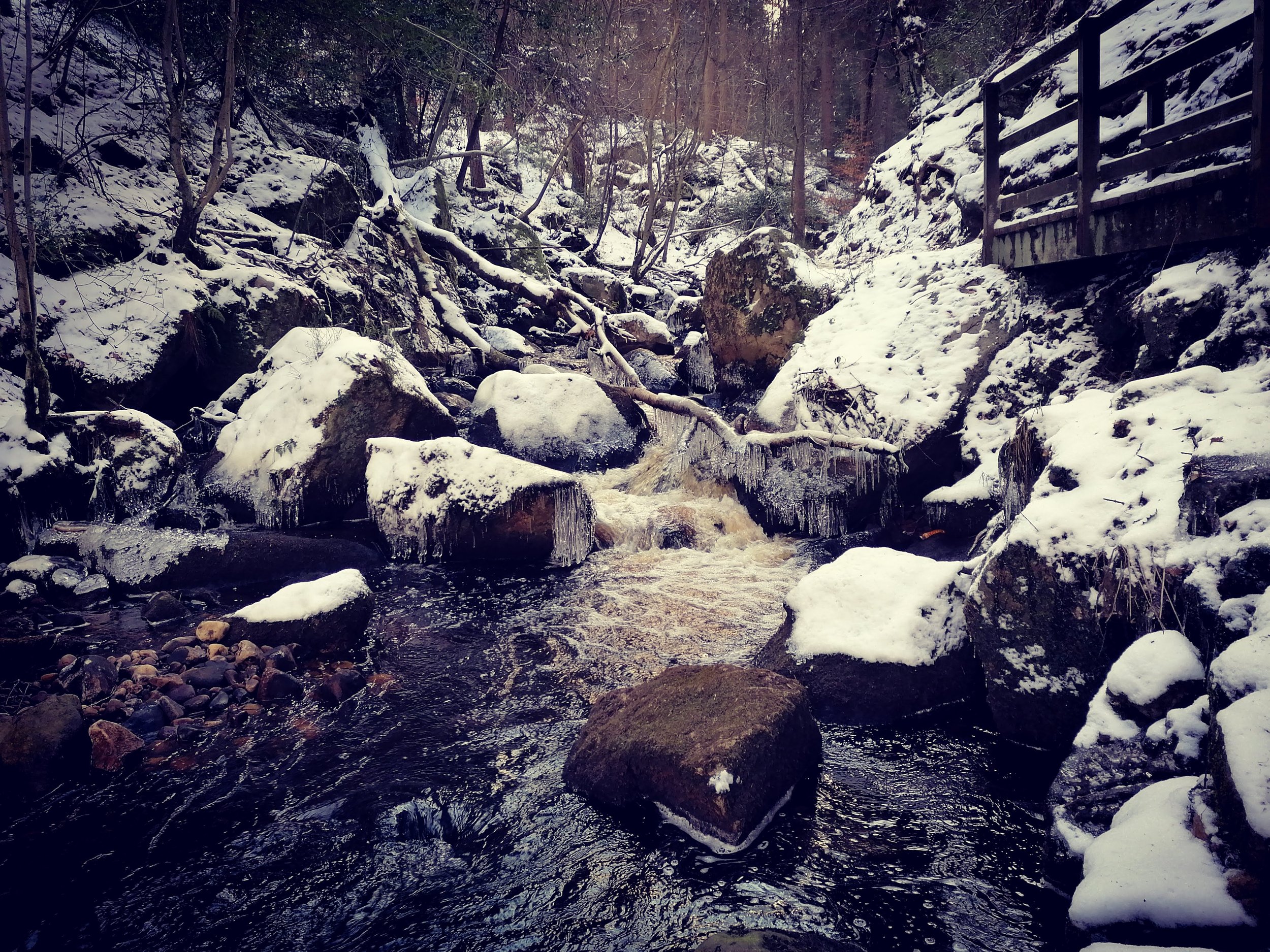 Winter weather at Wyming Brook