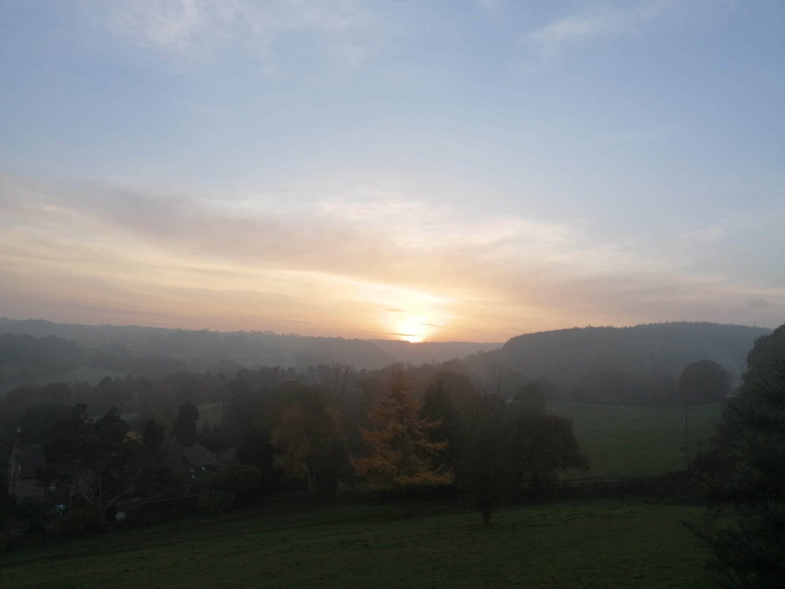 Sunset over the moors