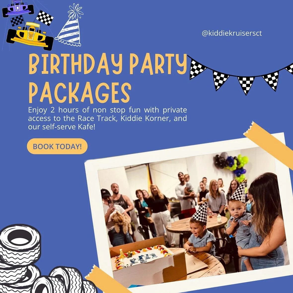 🎉 Party Time at Kiddie Kruisers! 🎉
Looking for the perfect place to celebrate your little one&rsquo;s big day? 🥳

At Kiddie Kruisers, we make birthday dreams come true with fun rides, play zones, and unforgettable memories! 🚗💨

✨ Our Party Packa
