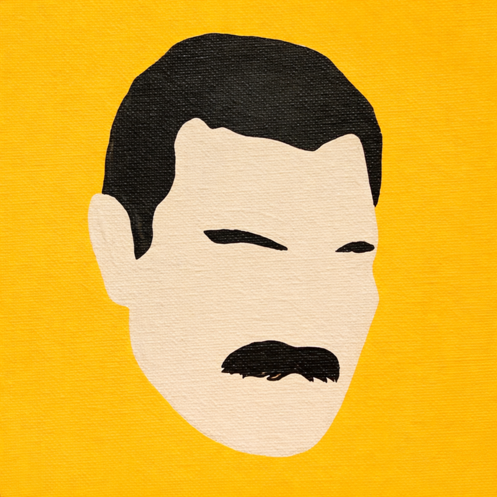 Freddie Mercury, acrylic on canvas