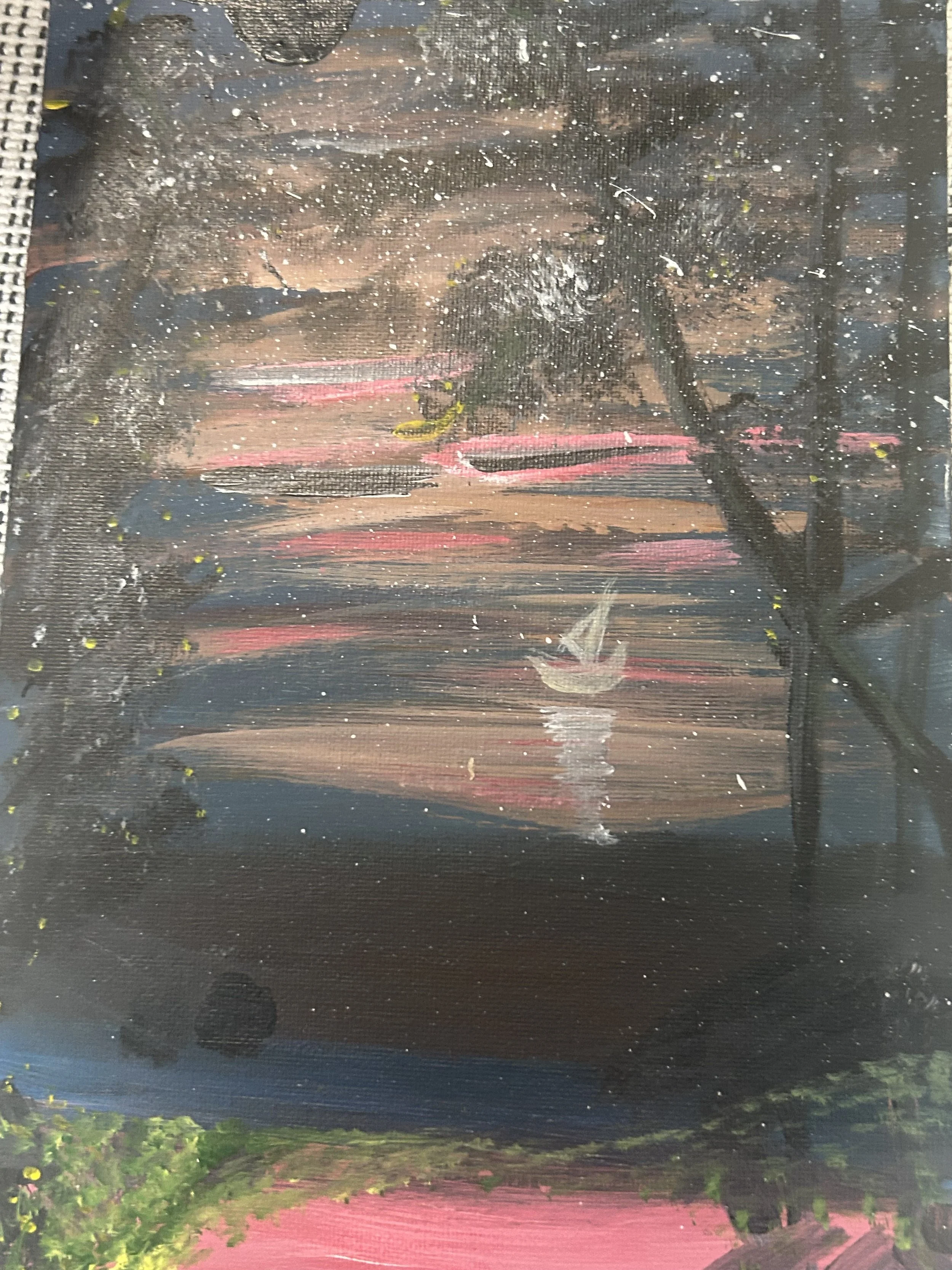 The boat at sunset