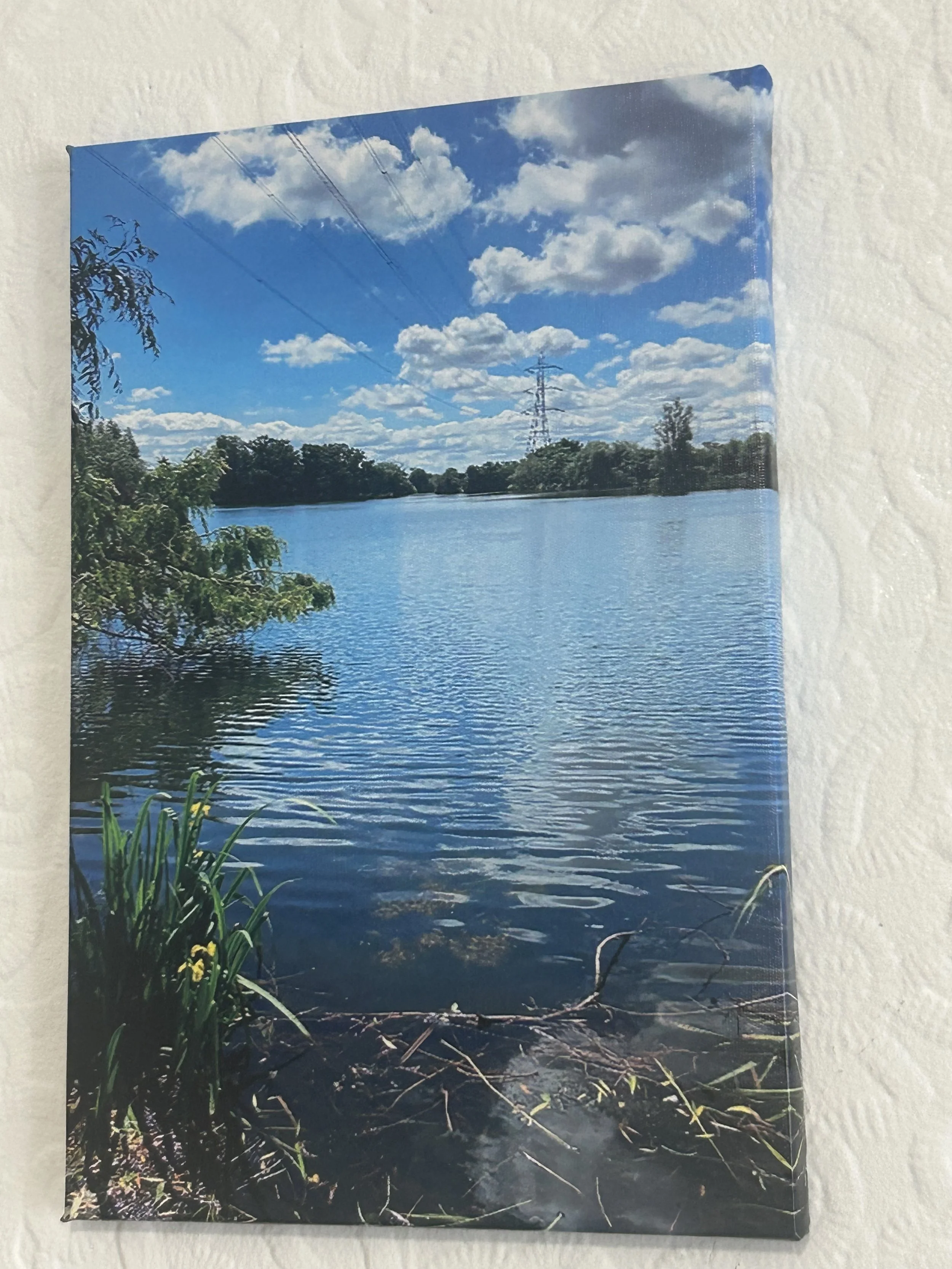 Crystal Serenity Lake Canvas Art