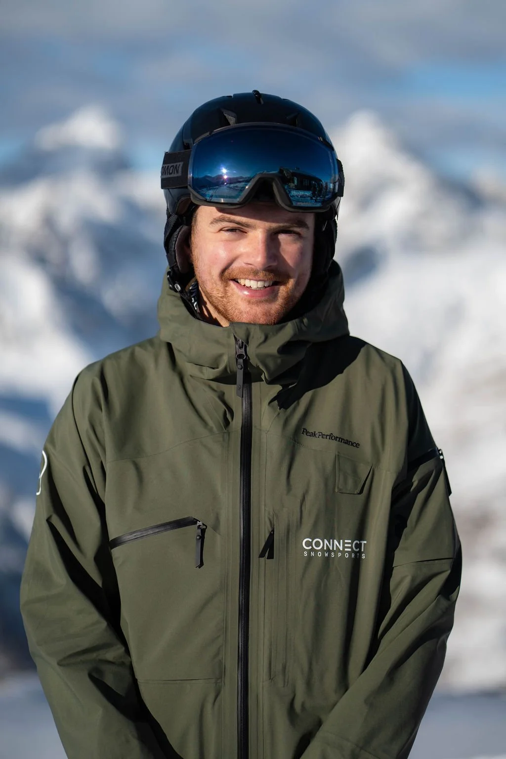Ski instructor smiling at the camera in Zermatt
