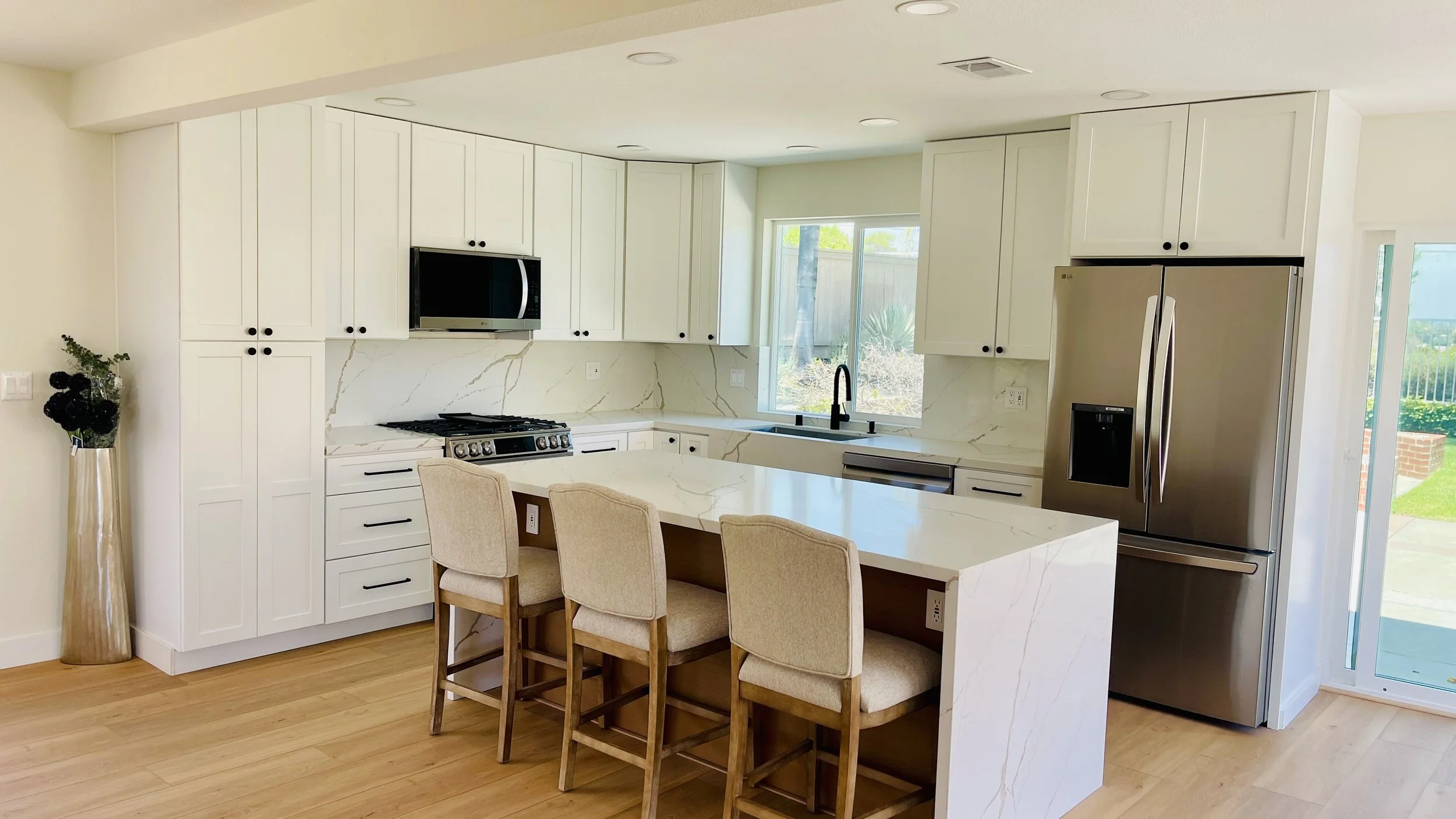 Bright Transitional To Contemporary Kitchen Remodel by All State Builders Inc project photo