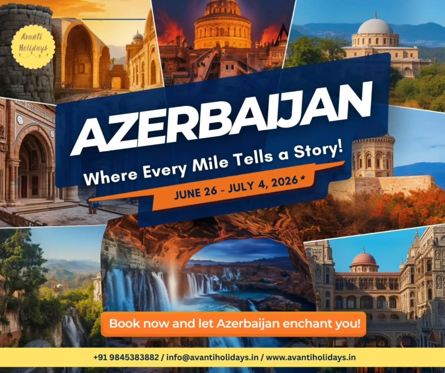 Explore Azerbaijan with Us! 
Fixed‑date group tour featuring culture, history &amp; scenic highlights. 
Details 👉  in the bio.
Inviting you to join this beautifully curated journey! ✨