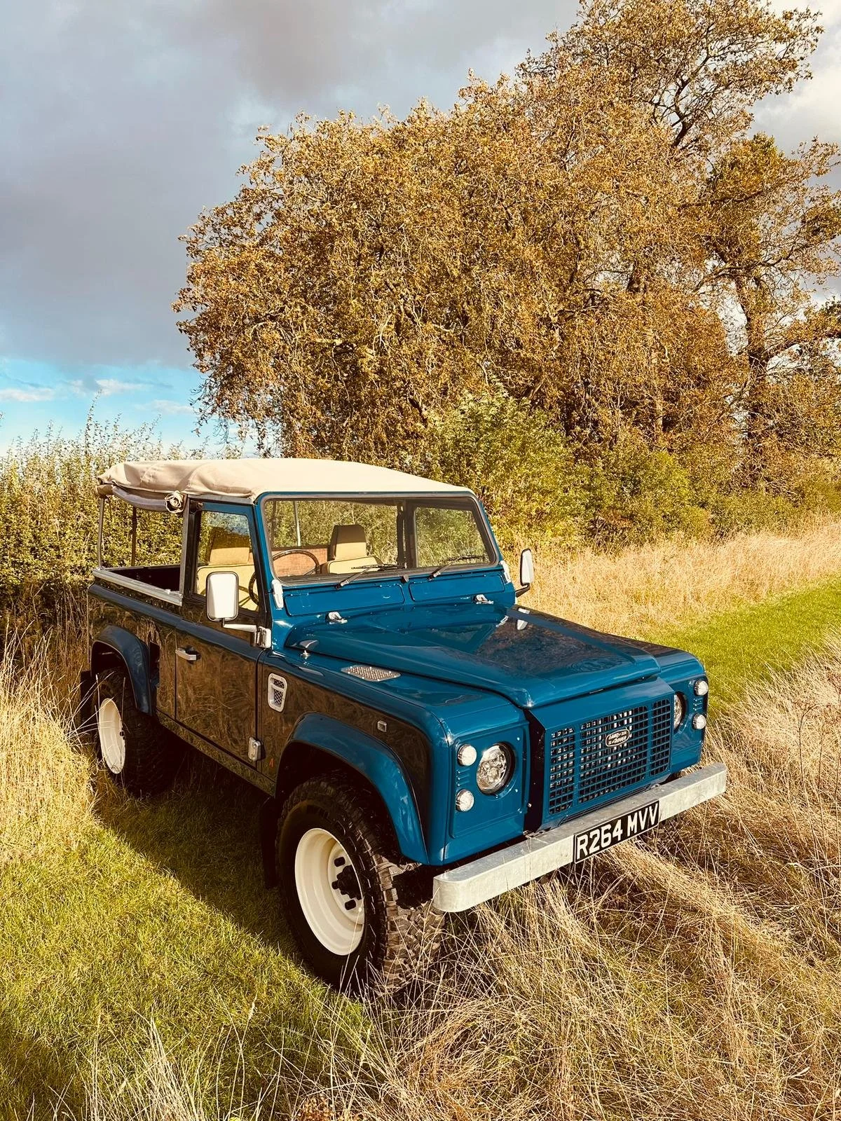 Blue custom land rover