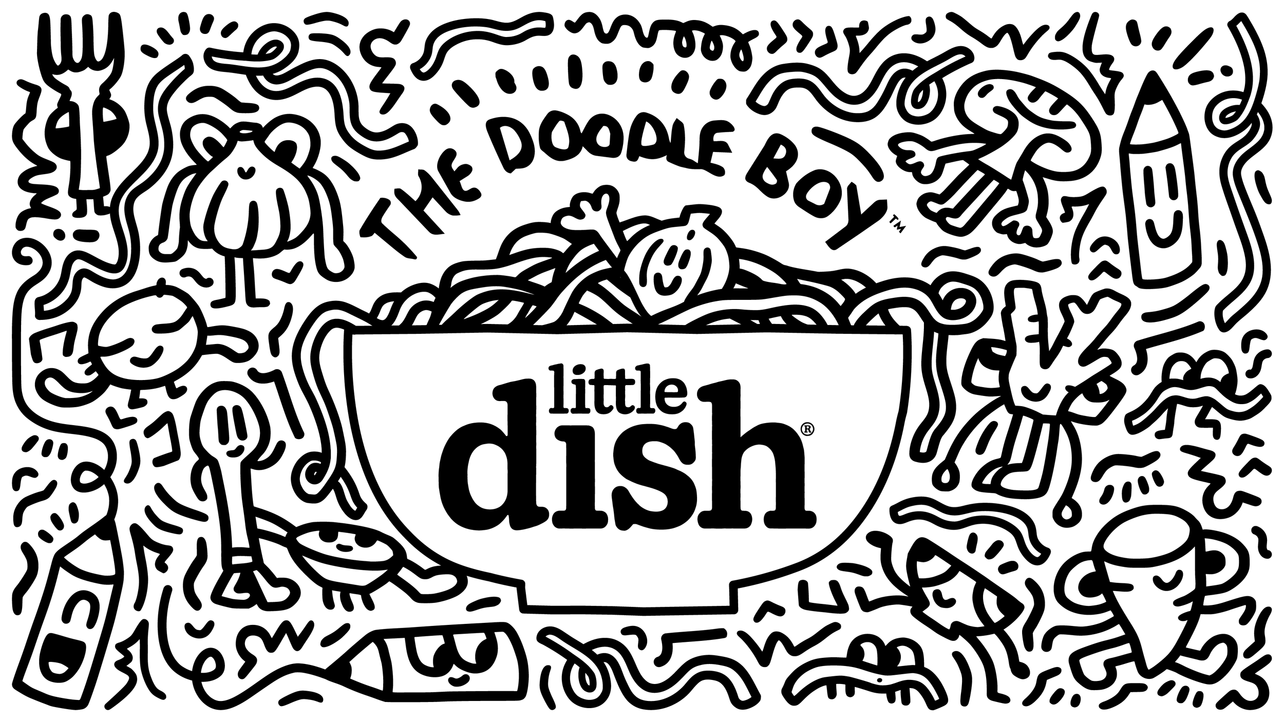 Dieline - Little Dish x Doodle Boy