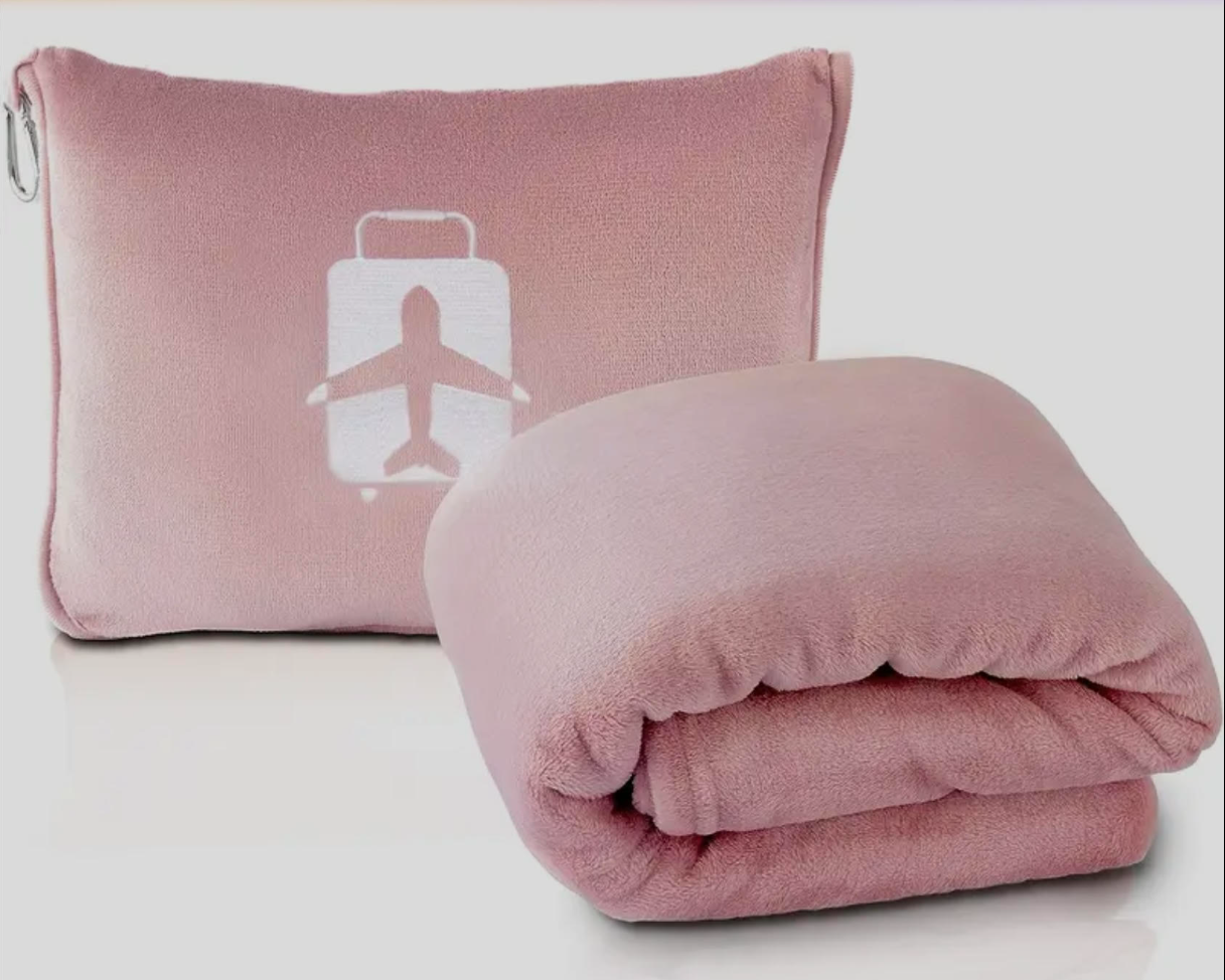 Le 2 en 1 voyage (couverture se transformant en oreiller)