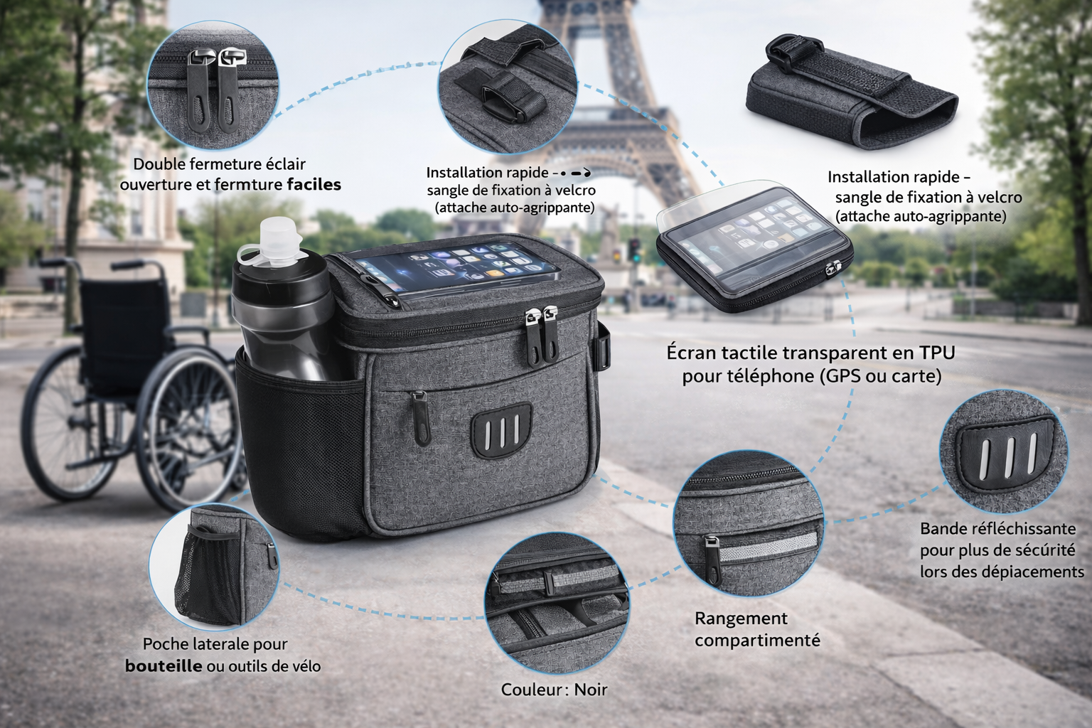 SAC FOURRE-TOUT POUR CHAISE