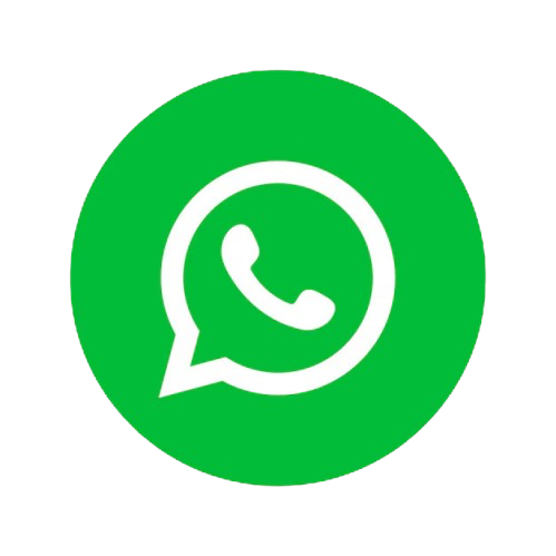Green WhatsApp logo with a speech bubble and telephone receiver inside.