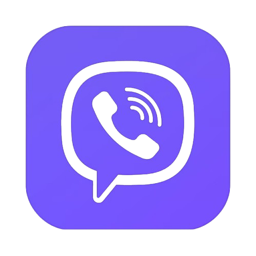 Icon of a phone within a speech bubble, representing the Viber messaging app.