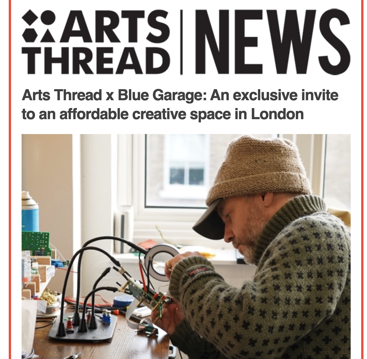 Arts Thread x Blue Garage