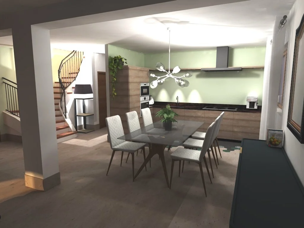 Cuisine ouverte dans une habitation - Cagne sur Mer (06)