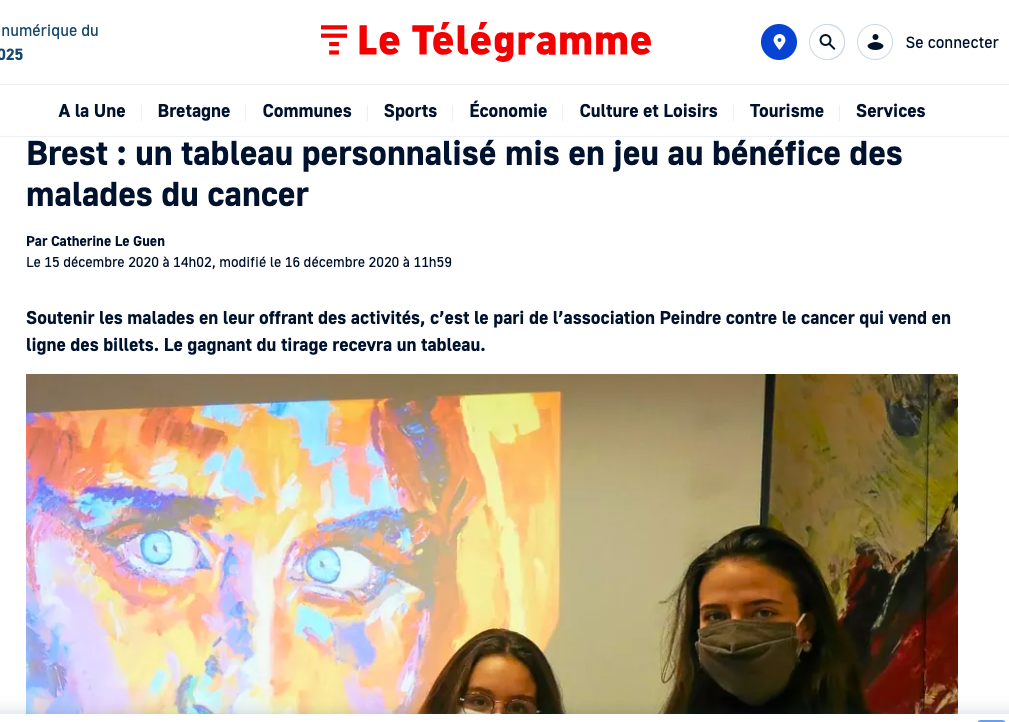 Peindre Contre le Cancer - Ligue contre le Cancer du Finistère - 2020