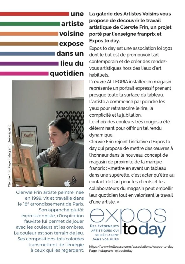 La Galerie Voisine - Reproduction du tableau Allegria - 2024