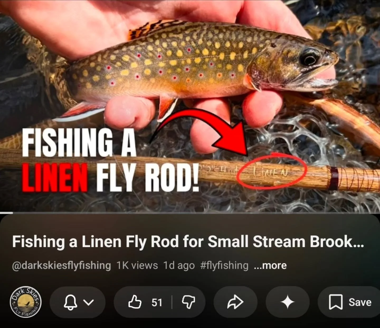 Ralph Schreder casts a Solus Linen Rod in Pennsylvania, targeting native brook trout. Visit darkskiesflyfishing.com to check out their latest magazine issue. 🎣

https://youtu.be/szfFa3JD7xQ?si=7aIqa9phoh5yBEfi

#solusrods #flyfishing #flyrods