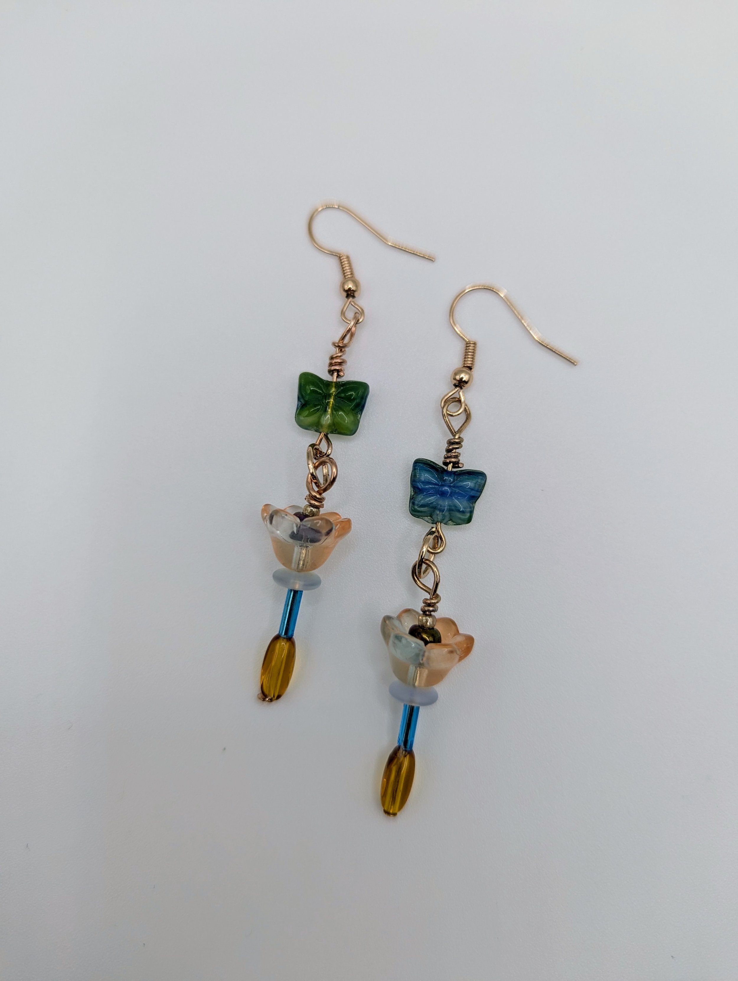 Flower & Butterfly Earrings