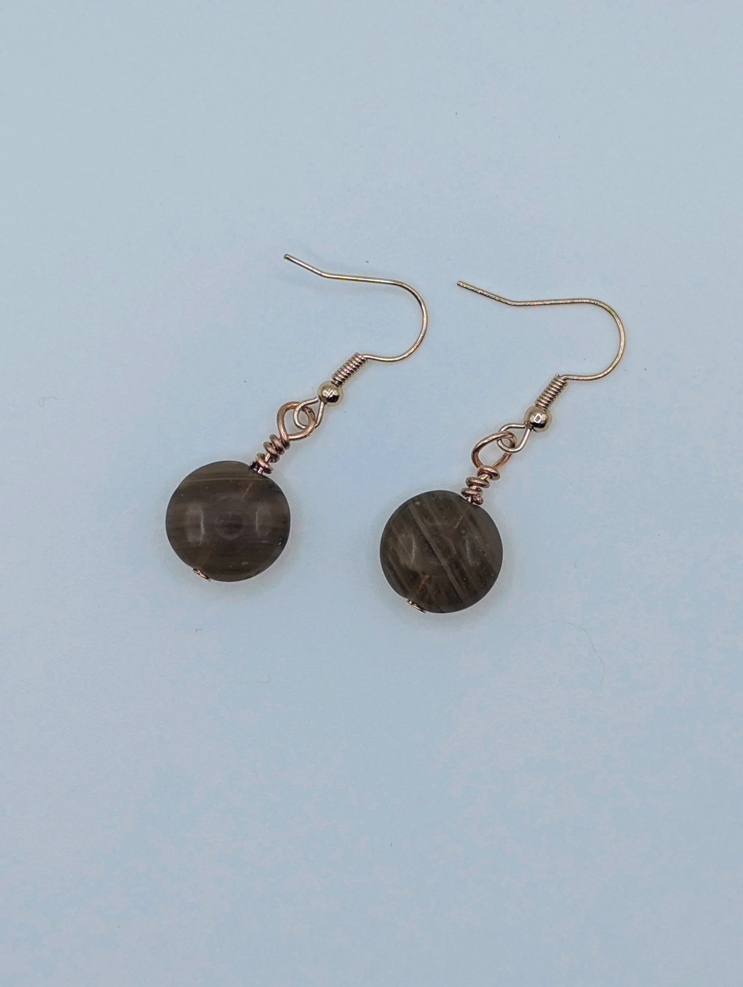 Elegant Agate-Style Drop Earrings