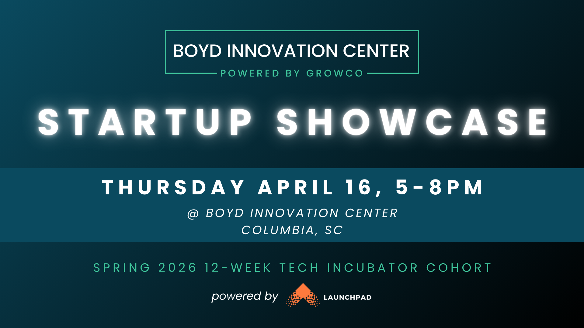 Press Release: Boyd Innovation Center to Showcase Newest Columbia Tech Startups Graduating Spring Launchpad COLA Cohort
