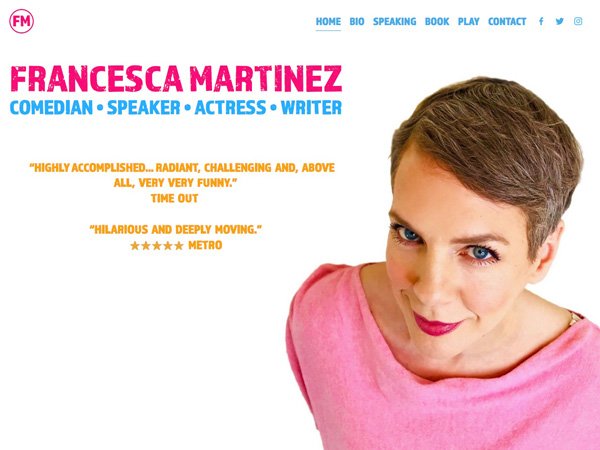 Francesca Martinez - Website