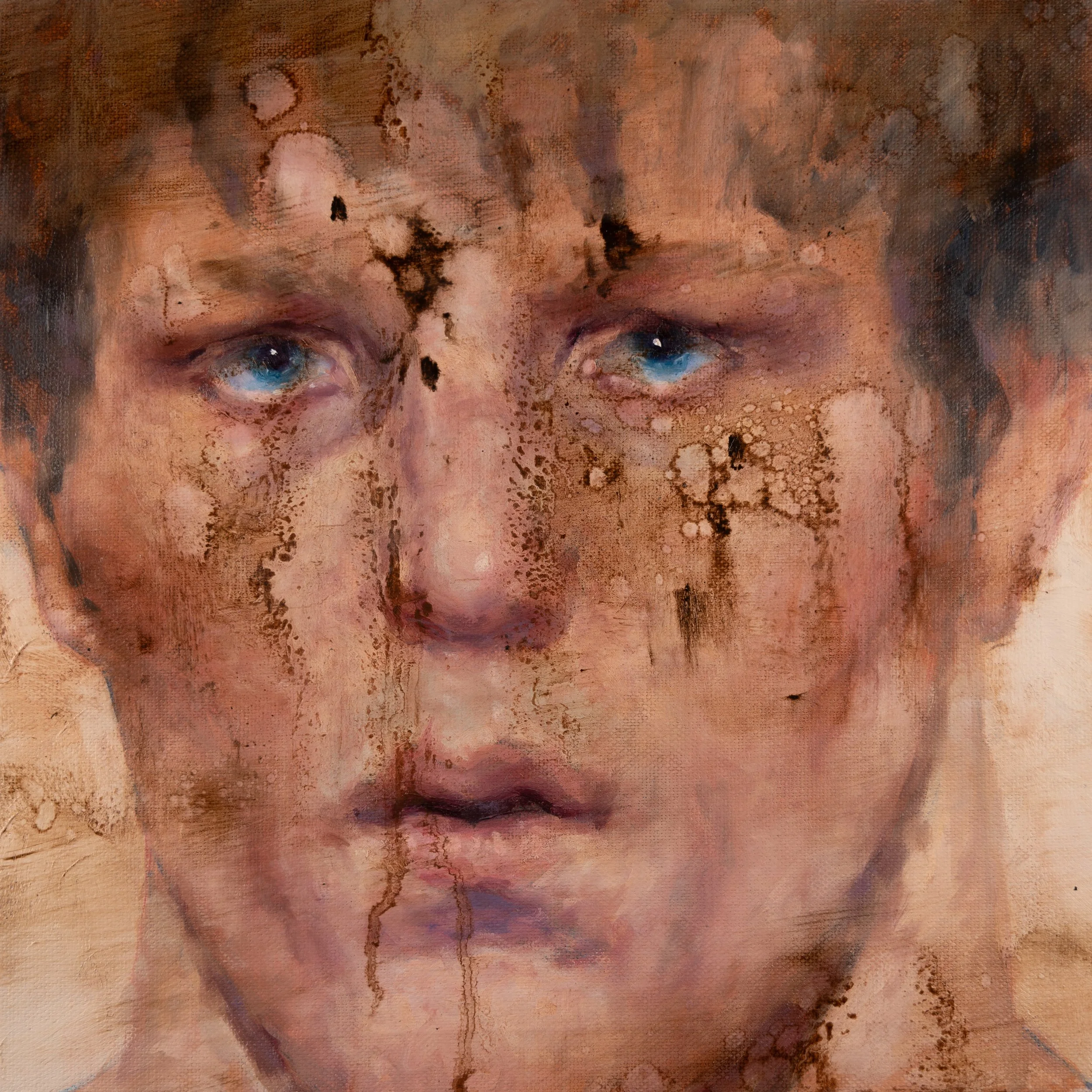 Boxer 1, 2026. Oil on canvas - 30 x 30 cm