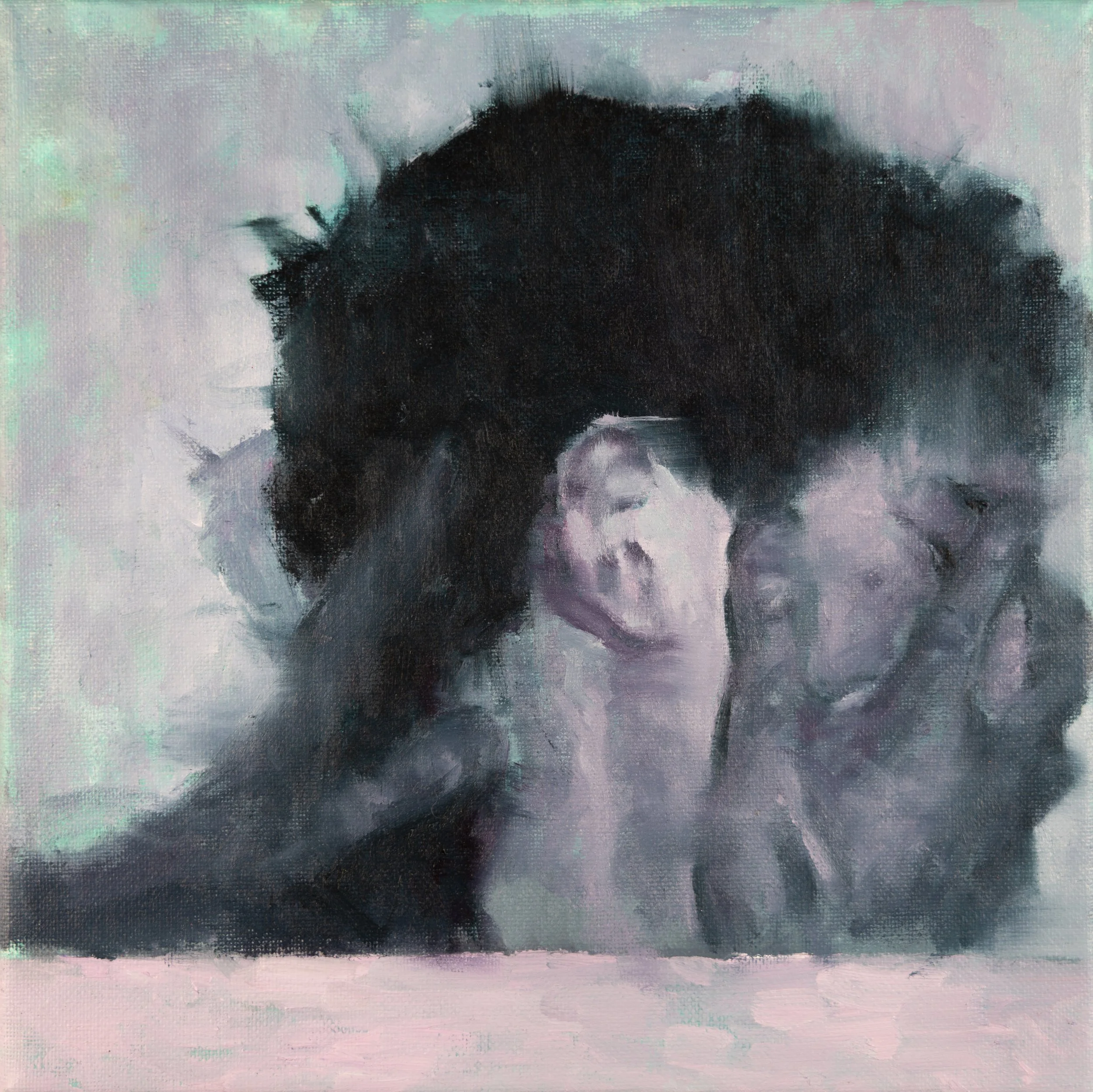 Disturbing I, 2026. Oil on canvas - 25 x 25 cm