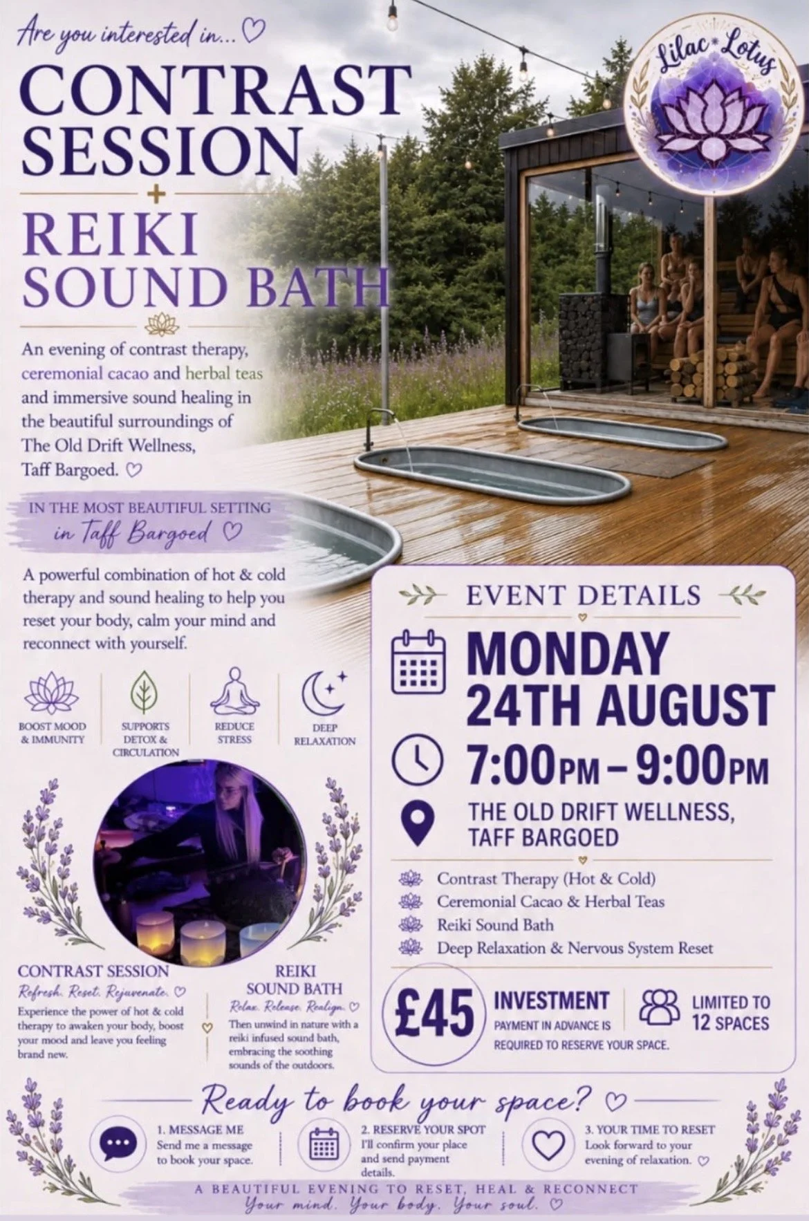 Contrast therapy & Reiki Sound Bath