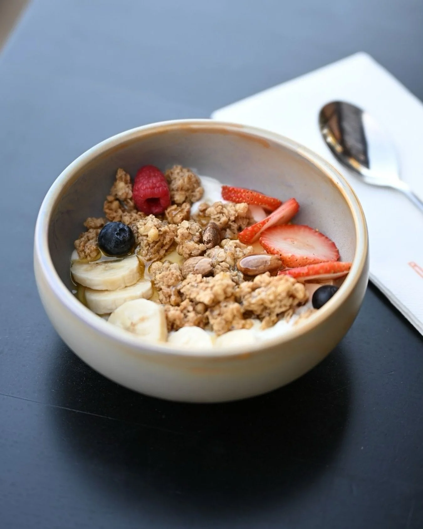 Morning bliss at Bloom.
Fresh fruit, crunchy granola &amp; creamy yogurt, the perfect start to a beachside day. ☼

#BloomMoments #beach #morningbreakfast