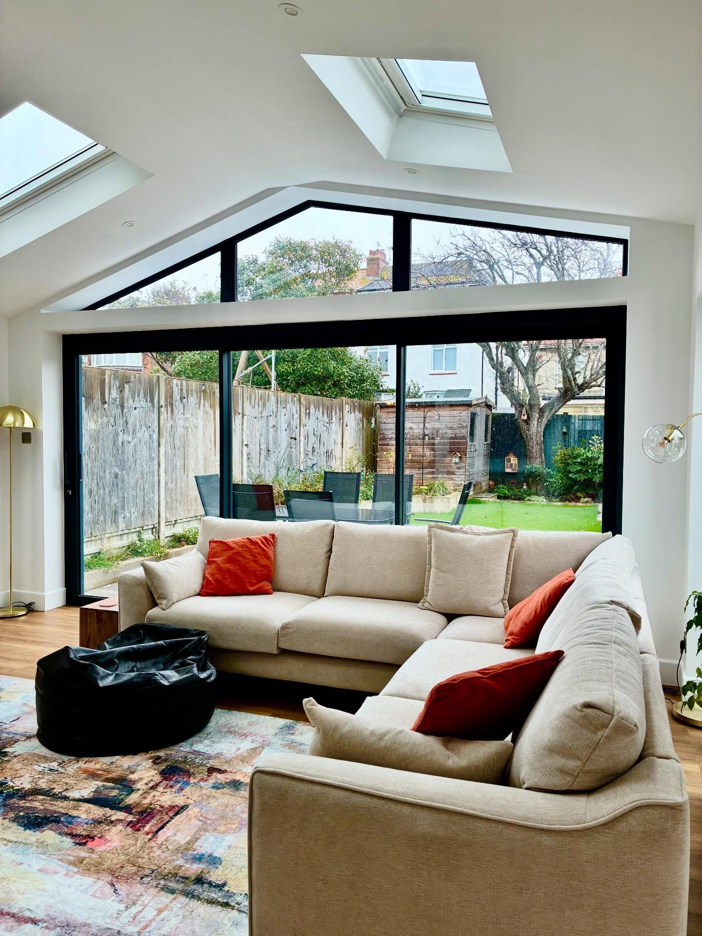 Mansfield Road, Hove. Beautiful new Soundhouse kitchen extension with windows &amp; doors cleverly designed by the client. We love to go back and see what you do after we leave 🏠 ❤️