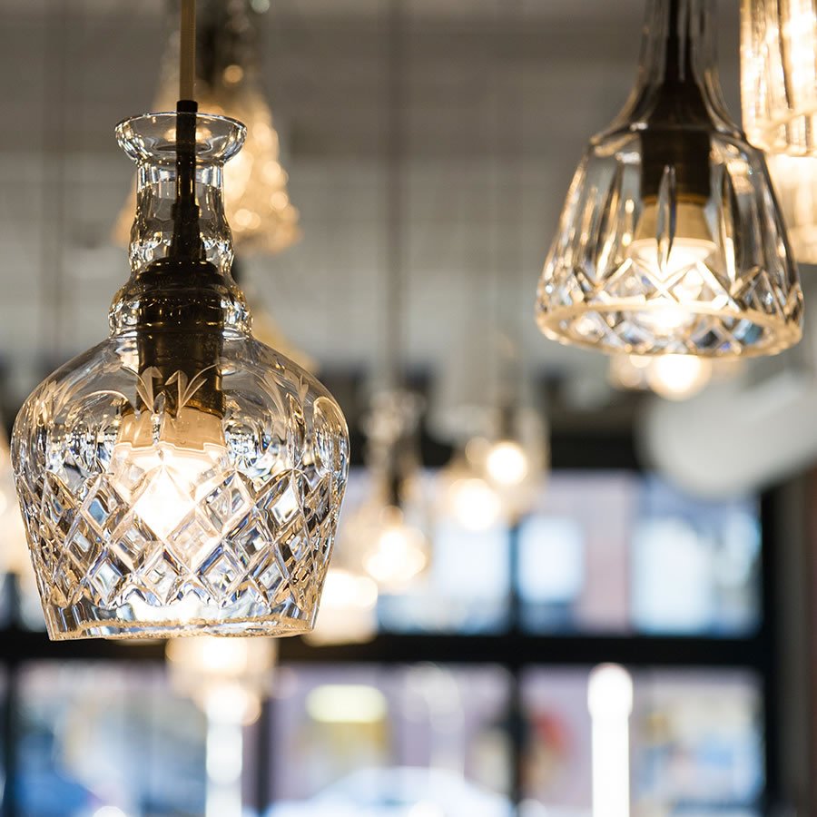 Light fixtures at SRV Boston
