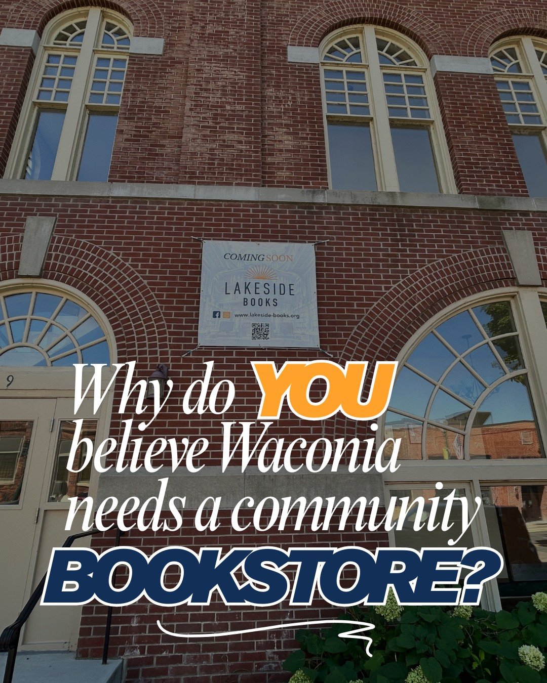 Why do YOU believe Waconia needs a community bookstore?

Comment your &lsquo;why&rsquo; 🧡