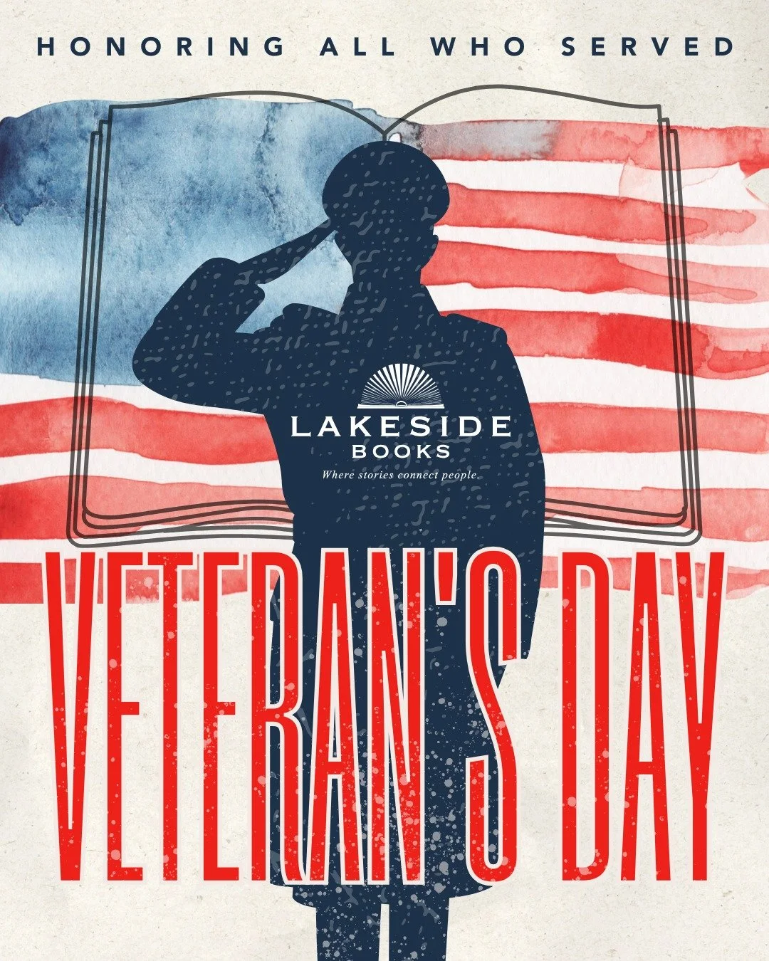 At Lakeside Books we are are honoring and thanking all who have served. 📚💛

Share a favorite book that inspires gratitude or courage, or tag a veteran you&rsquo;d like to honor today.
