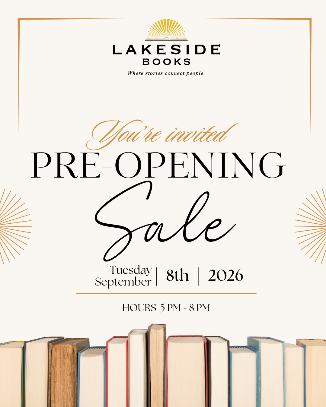 Pre-opening Book Sale